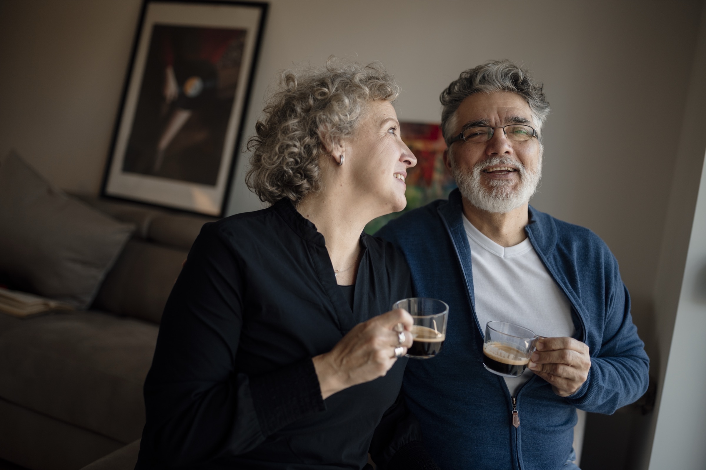 A Greater Austin couple relaxed and comfortable in their home